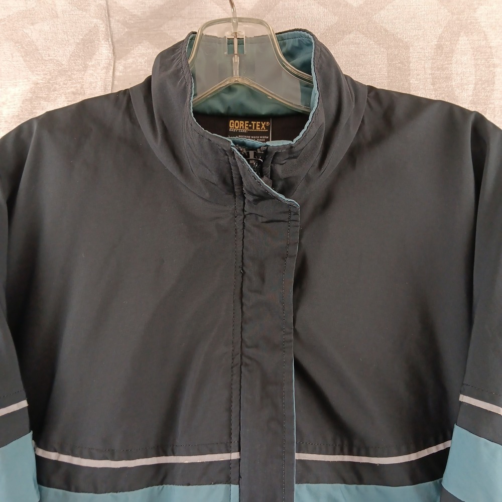 IN Sport Gore-Tex Men's Jacket Teal Blue Colorblock Windbreaker‎ Small - Picture 5 of 9